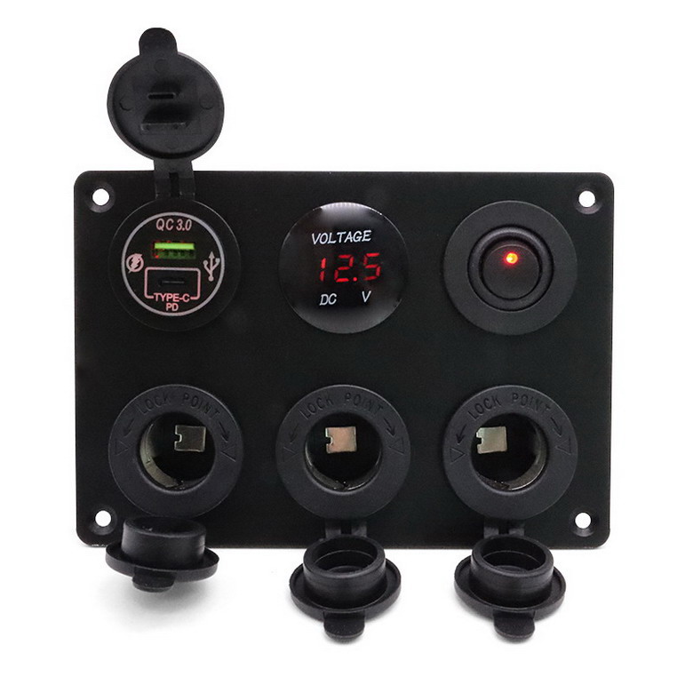 Aluminum plate round hole 6-in-1