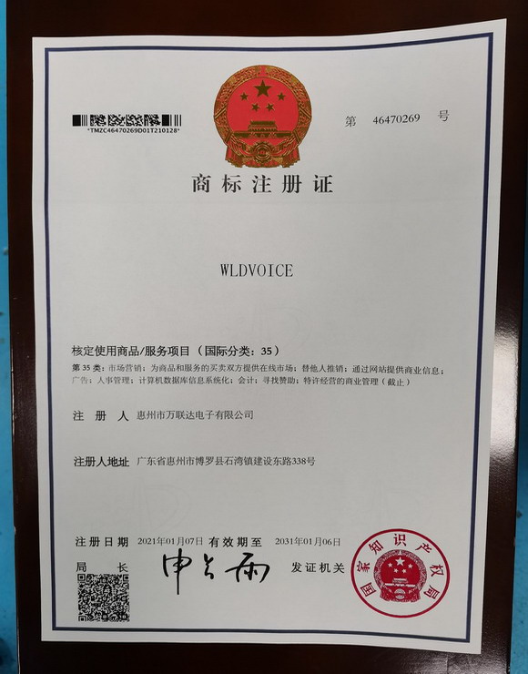 商標注冊證35類